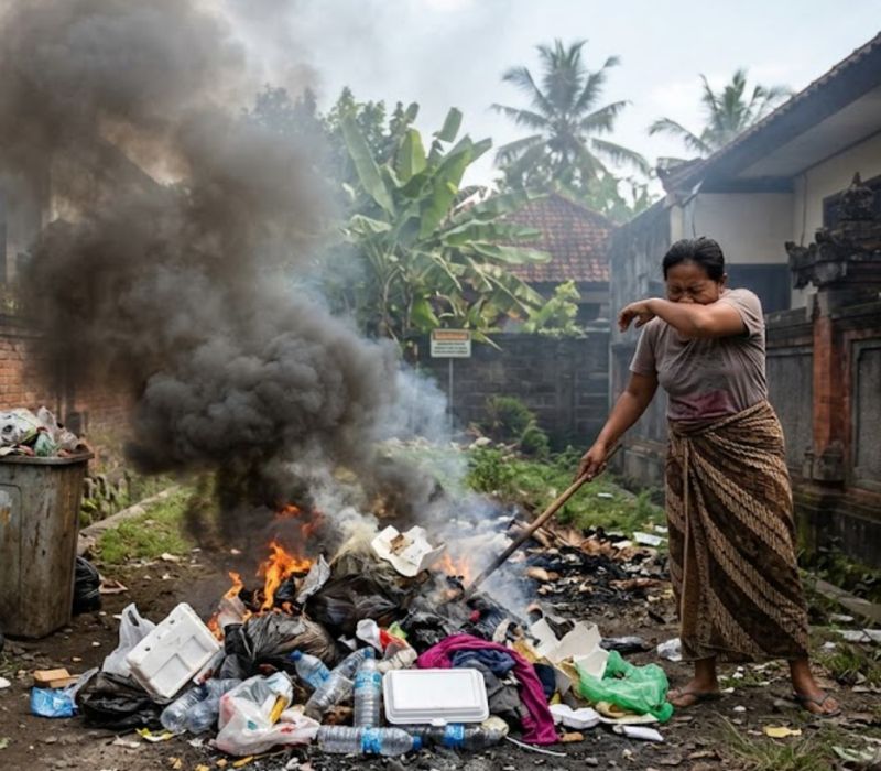 bahaya membakar sampah